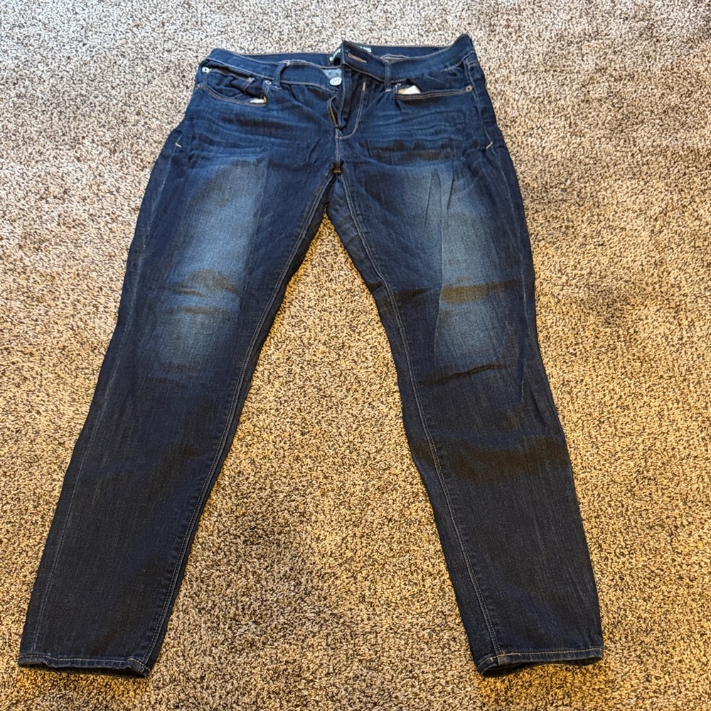 Vintage Express Mid Rise Jean Leggings Dark Wash 10